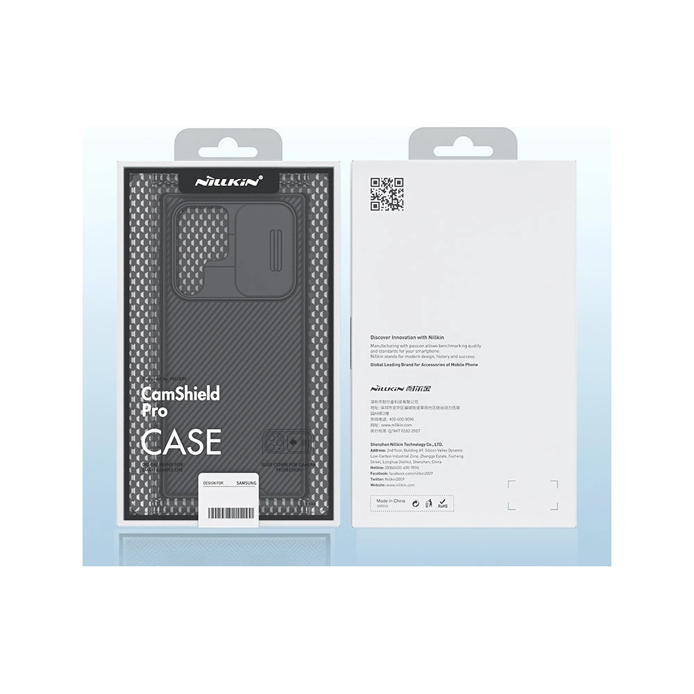 Etui Nillkin CamShield Pro Samsung Galaxy S22 Ultra niebieski
