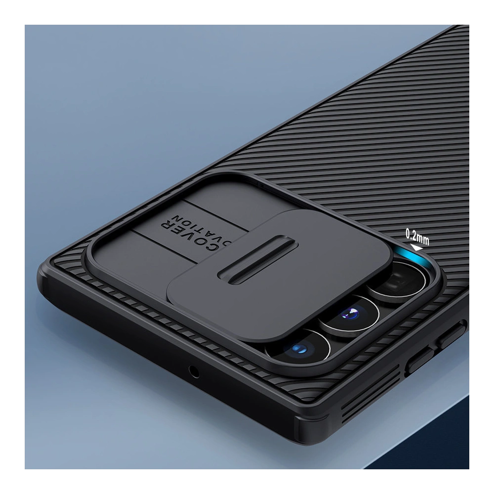 Etui Nillkin CamShield Pro Samsung Galaxy S22 Ultra niebieski