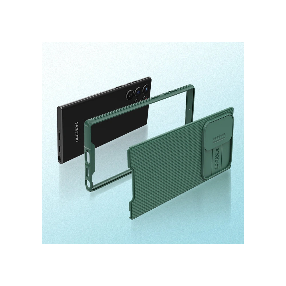 Etui Nillkin CamShield Pro Samsung Galaxy S22 Ultra niebieski