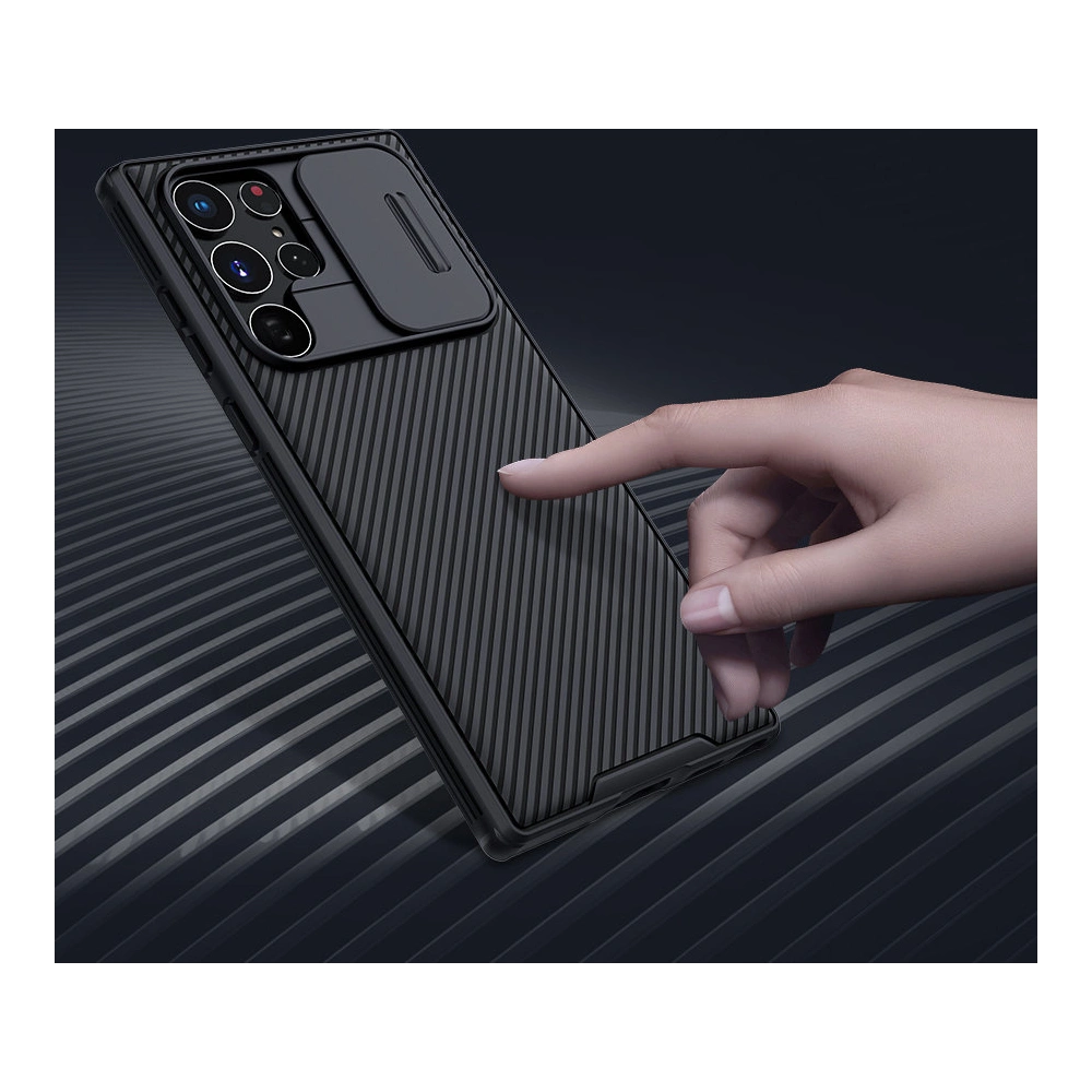 Etui Nillkin CamShield Pro Samsung Galaxy S22 Ultra niebieski