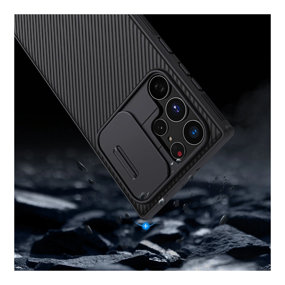 Etui Nillkin CamShield Pro Samsung Galaxy S22 Ultra niebieski