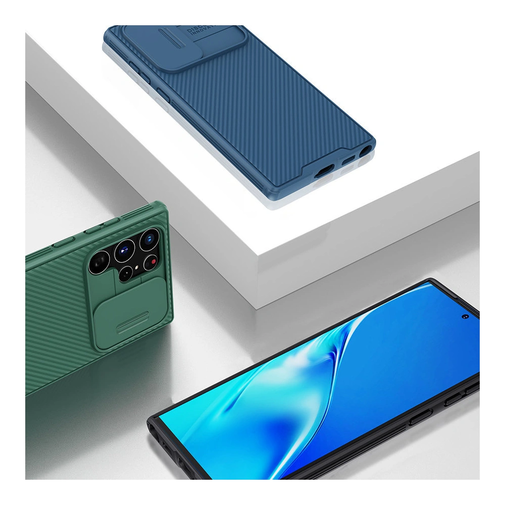 Etui Nillkin CamShield Pro Samsung Galaxy S22 Ultra niebieski