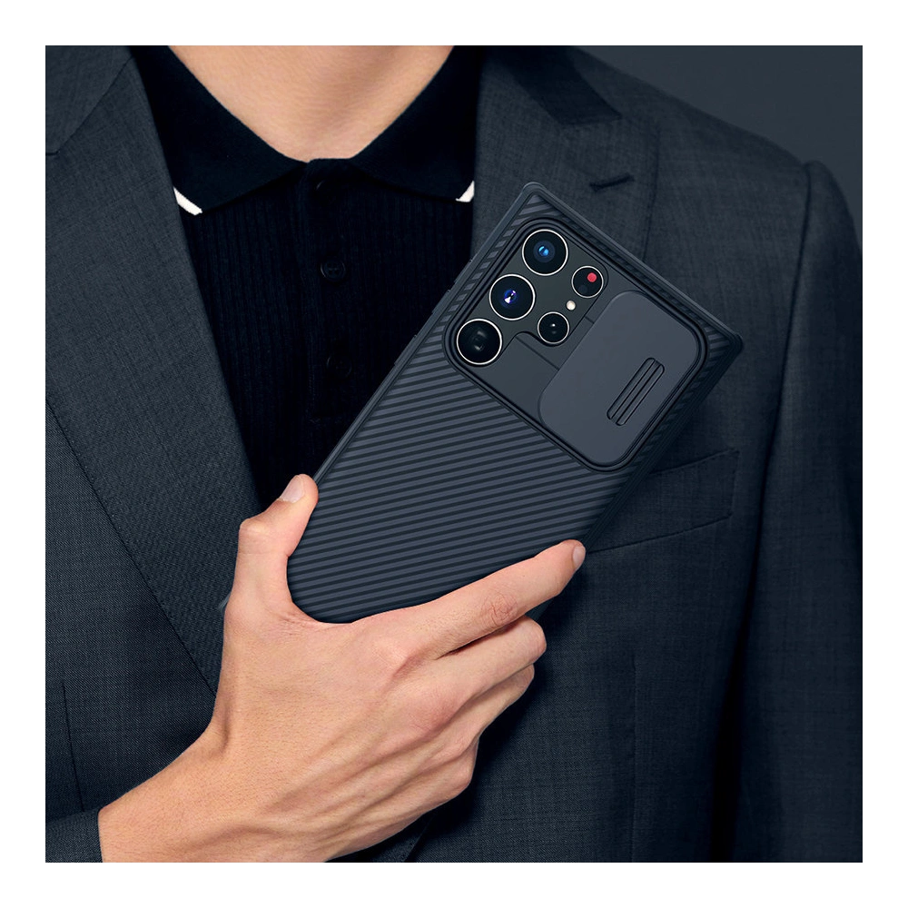 Etui Nillkin CamShield Pro Samsung Galaxy S22 Ultra niebieski