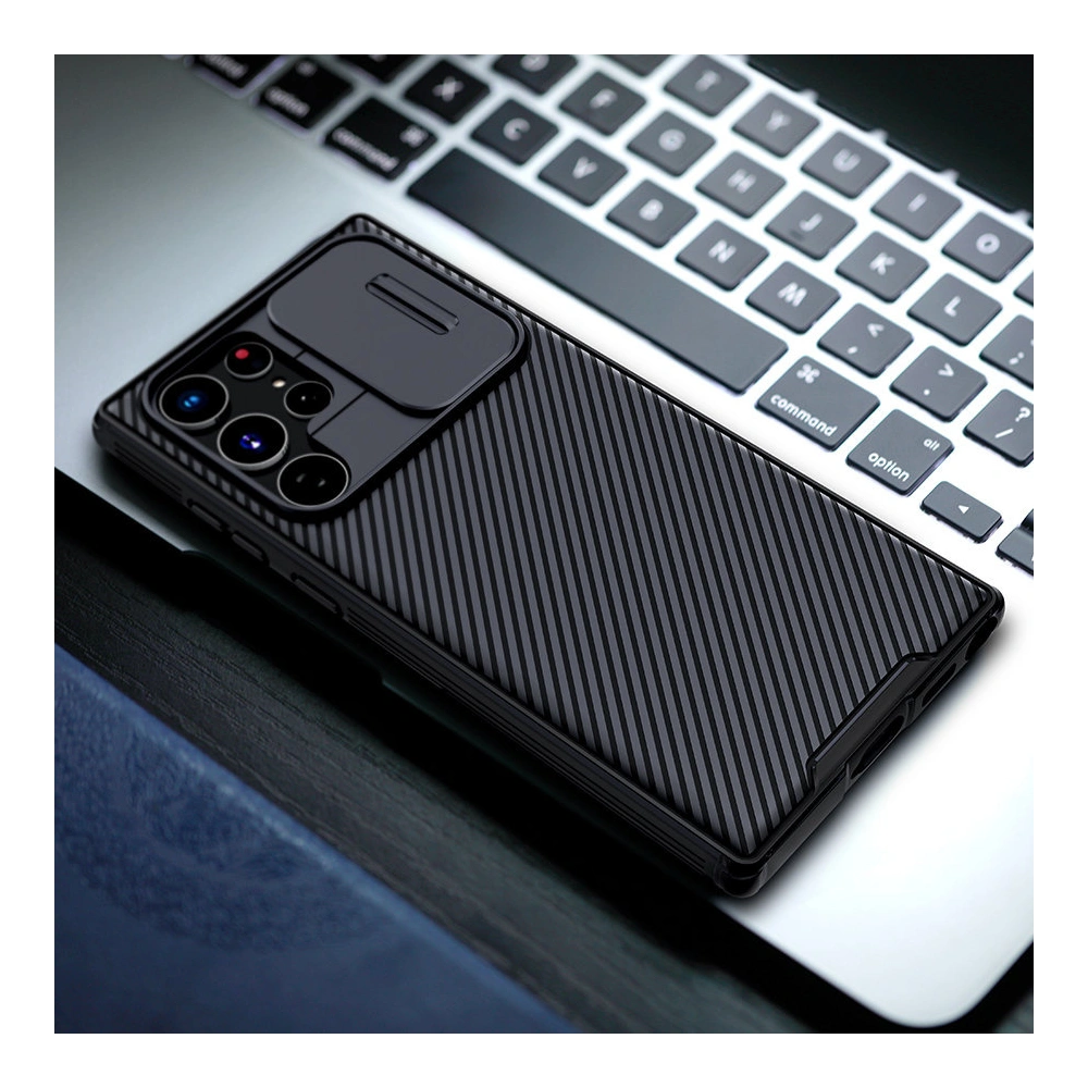 Etui Nillkin CamShield Pro Samsung Galaxy S22 Ultra niebieski
