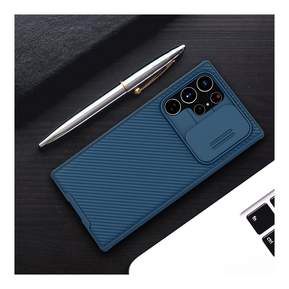 Etui Nillkin CamShield Pro Samsung Galaxy S22 Ultra niebieski