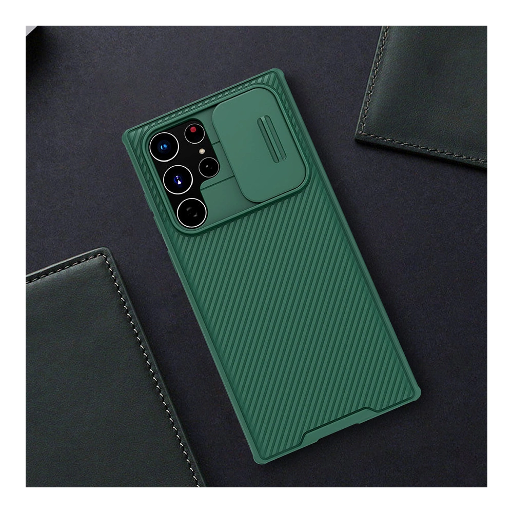 Etui Nillkin CamShield Pro Samsung Galaxy S22 Ultra niebieski