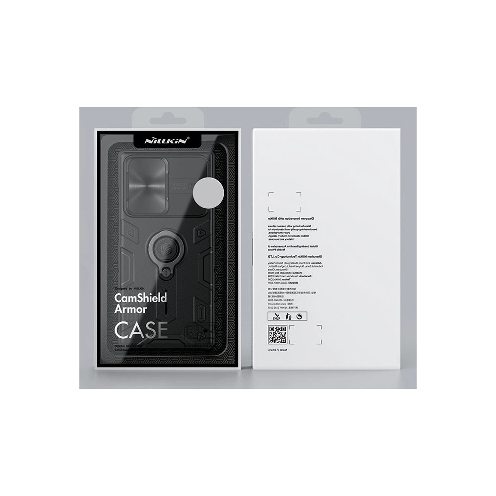 Etui Nillkin CamShield Armor Samsung Galaxy S22 Ultra czarny