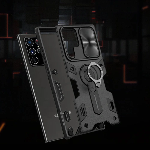 Kup Case Nillkin CamShield Armor Samsung Galaxy S22 Ultra schwarz - NLK549 - {ean13} - Sklep Home Screen