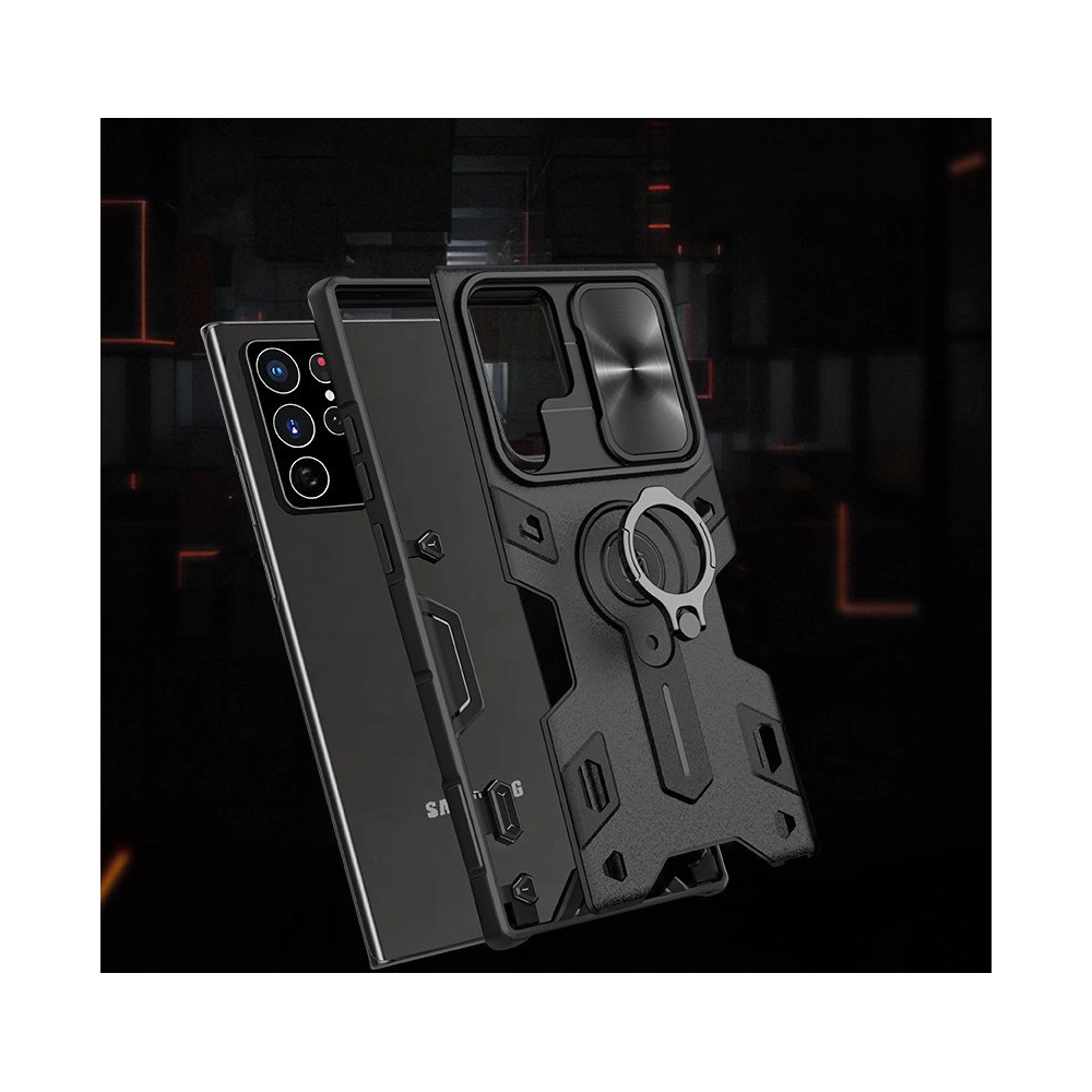 Etui Nillkin CamShield Armor Samsung Galaxy S22 Ultra czarny