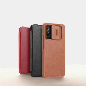 Kup Case Nillkin Qin Samsung Galaxy A73 schwarz - NLK555 - {ean13} - Sklep Home Screen