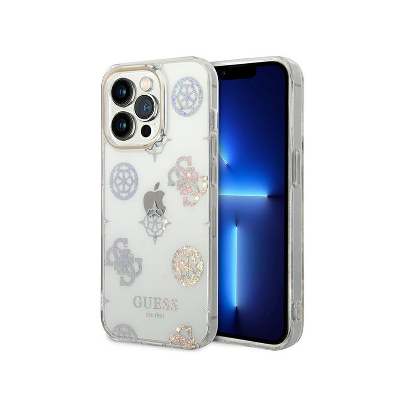 Kup Etui Guess GUHCP14XHTPPTH Apple iPhone 14 Pro Max przezroczysty/transparent hard case Peony Glitter - 3666339064556 - GUE2133 - Homescreen.pl