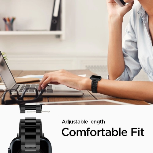 Kup Armband Spigen Modern Fit Band Apple Watch 4/5/6/7/SE/8/9 40/41mm Schwarz - SPN2538 - {ean13} - Sklep Home Screen
