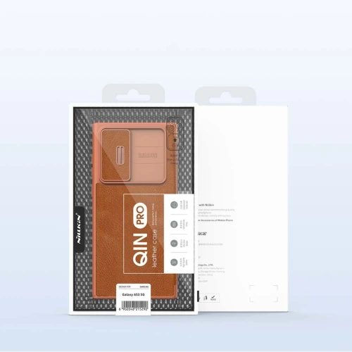 Kup Etui Nillkin Qin Samsung Galaxy A53 5G brązowy - NLK559 - {ean13} - Sklep Home Screen