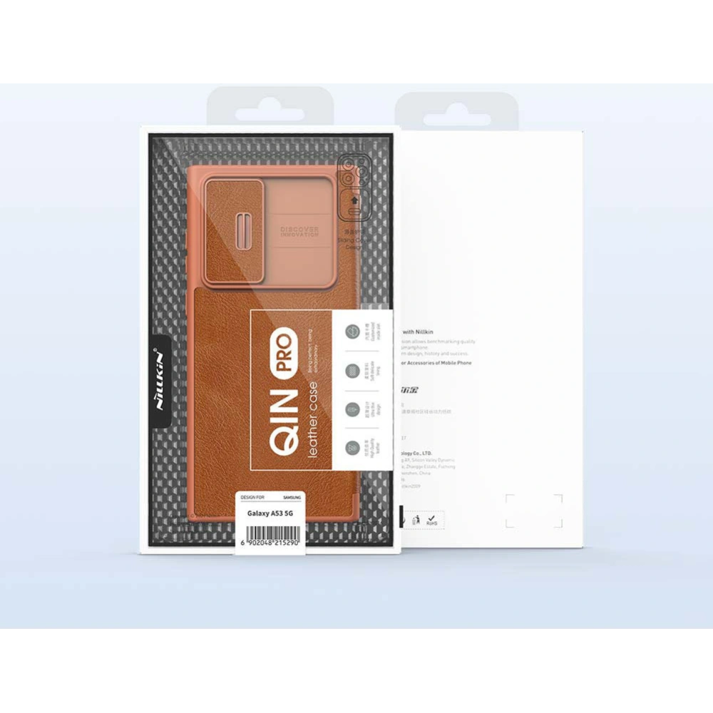 Etui Nillkin Qin Samsung Galaxy A53 5G brązowy