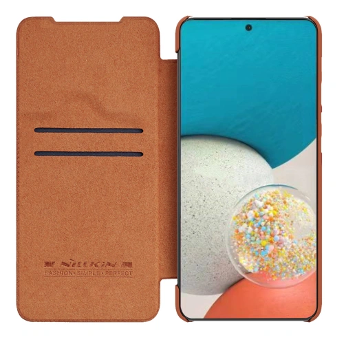 Kup Etui Nillkin Qin Samsung Galaxy A53 5G brązowy - NLK559 - {ean13} - Sklep Home Screen