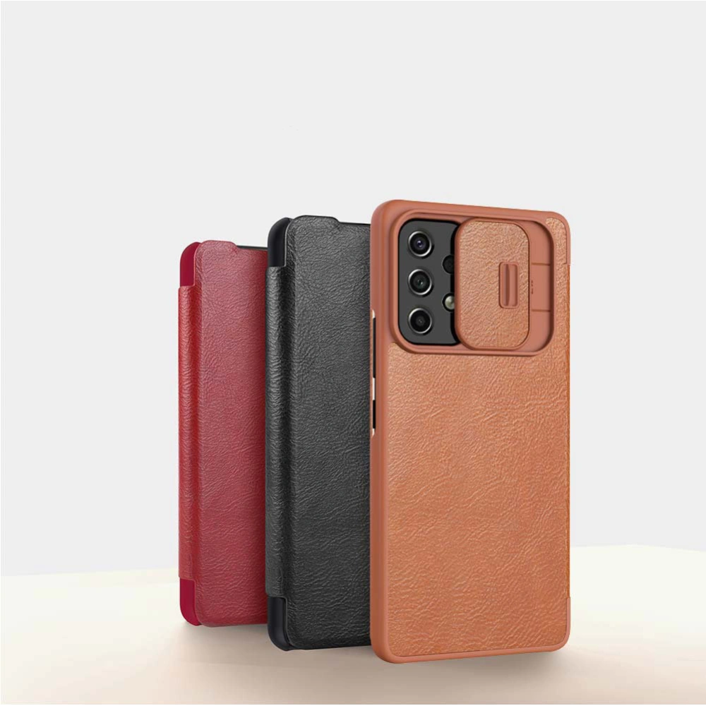 Etui Nillkin Qin Samsung Galaxy A53 5G brązowy