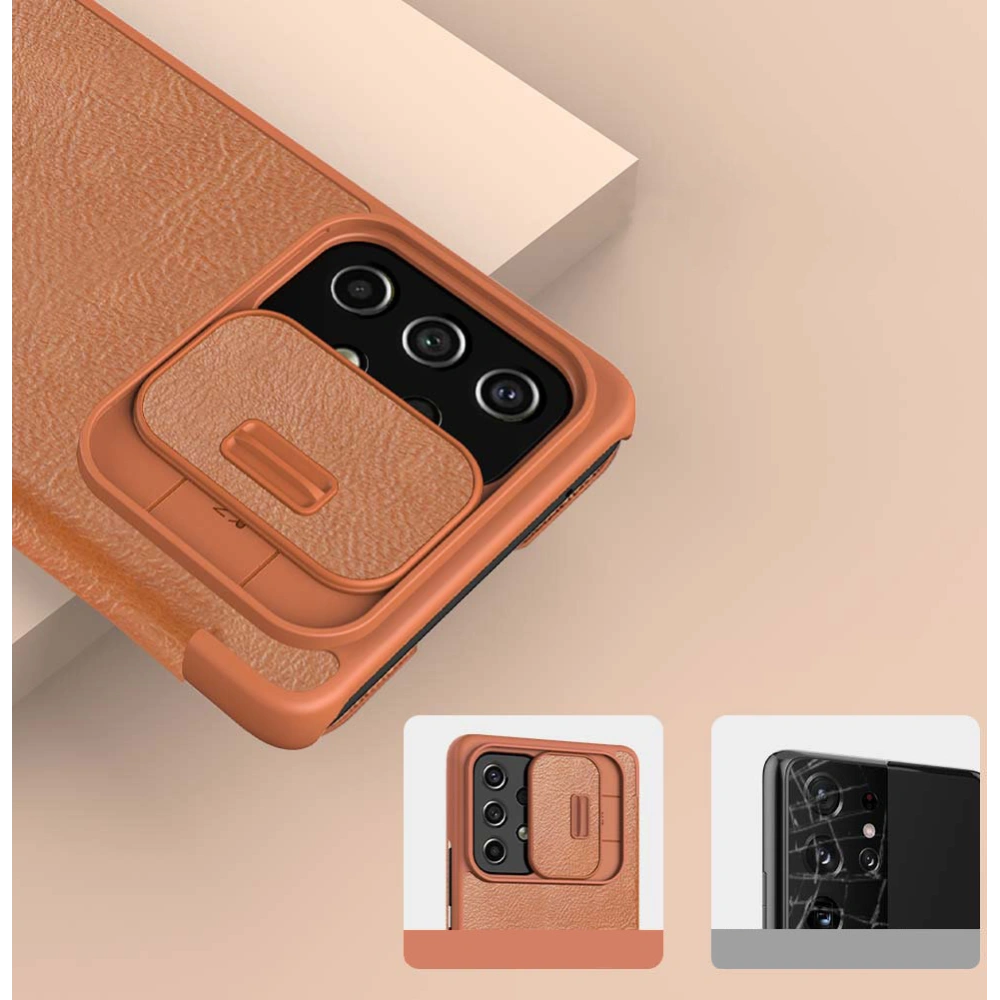 Etui Nillkin Qin Samsung Galaxy A53 5G brązowy