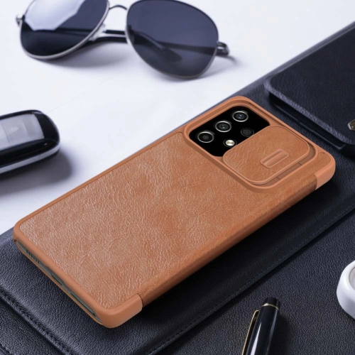 Kup Etui Nillkin Qin Samsung Galaxy A53 5G brązowy - NLK559 - {ean13} - Sklep Home Screen