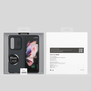Case Nillkin CamShield Silky Silicone Samsung Galaxy Z Fold 3 schwarz