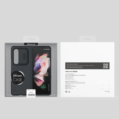Kup Etui Nillkin CamShield Silky Silicone Samsung Galaxy Z Fold 3 fekete - NLK561 - {ean13} - Sklep Home Screen