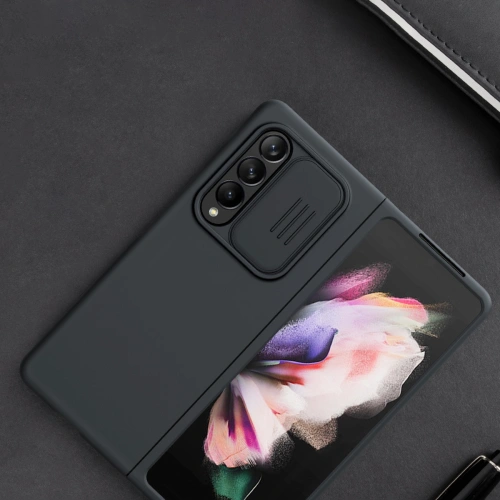 Kup Etui Nillkin CamShield Silky Silicone Samsung Galaxy Z Fold 3 fekete - NLK561 - {ean13} - Sklep Home Screen
