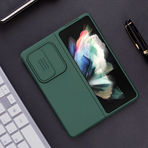 Kup Etui Nillkin CamShield Silky Silicone Samsung Galaxy Z Fold 3 zielony - NLK562 - {ean13} - Sklep Home Screen