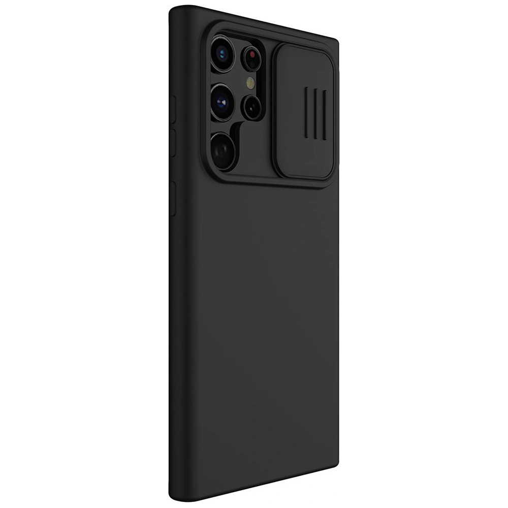 Etui Nillkin CamShield Silky Silicone Samsung Galaxy S22 Ultra czarny