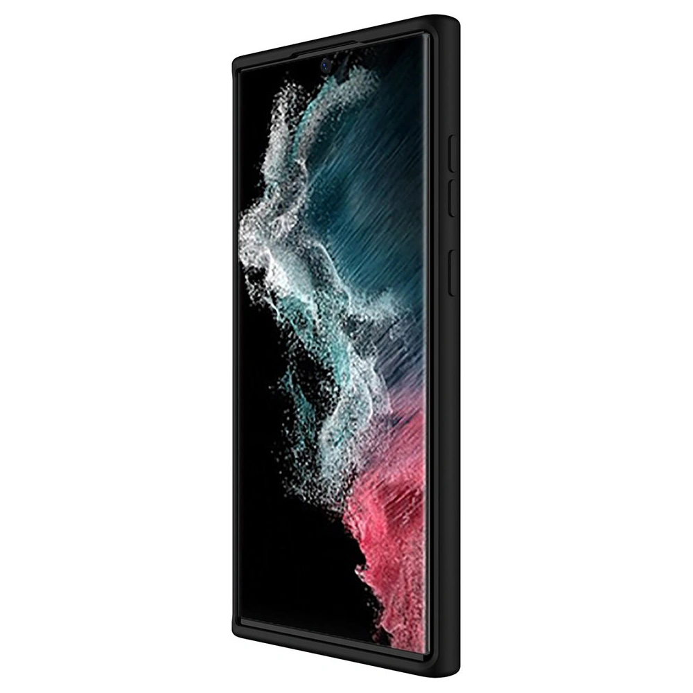 Etui Nillkin CamShield Silky Silicone Samsung Galaxy S22 Ultra czarny