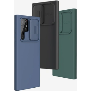 Kup Case Nillkin CamShield Silky Silicone Samsung Galaxy S22 Ultra schwarz - NLK563 - {ean13} - Sklep Home Screen