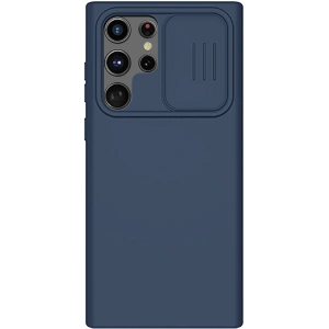 Kup Case Nillkin CamShield Silky Silicone Samsung Galaxy S22 Ultra blau - NLK564 - {ean13} - Sklep Home Screen
