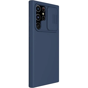 Kup Case Nillkin CamShield Silky Silicone Samsung Galaxy S22 Ultra blau - NLK564 - {ean13} - Sklep Home Screen