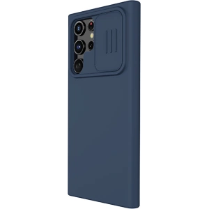 Etui Nillkin CamShield Silky Silicone Samsung Galaxy S22 Ultra niebieski