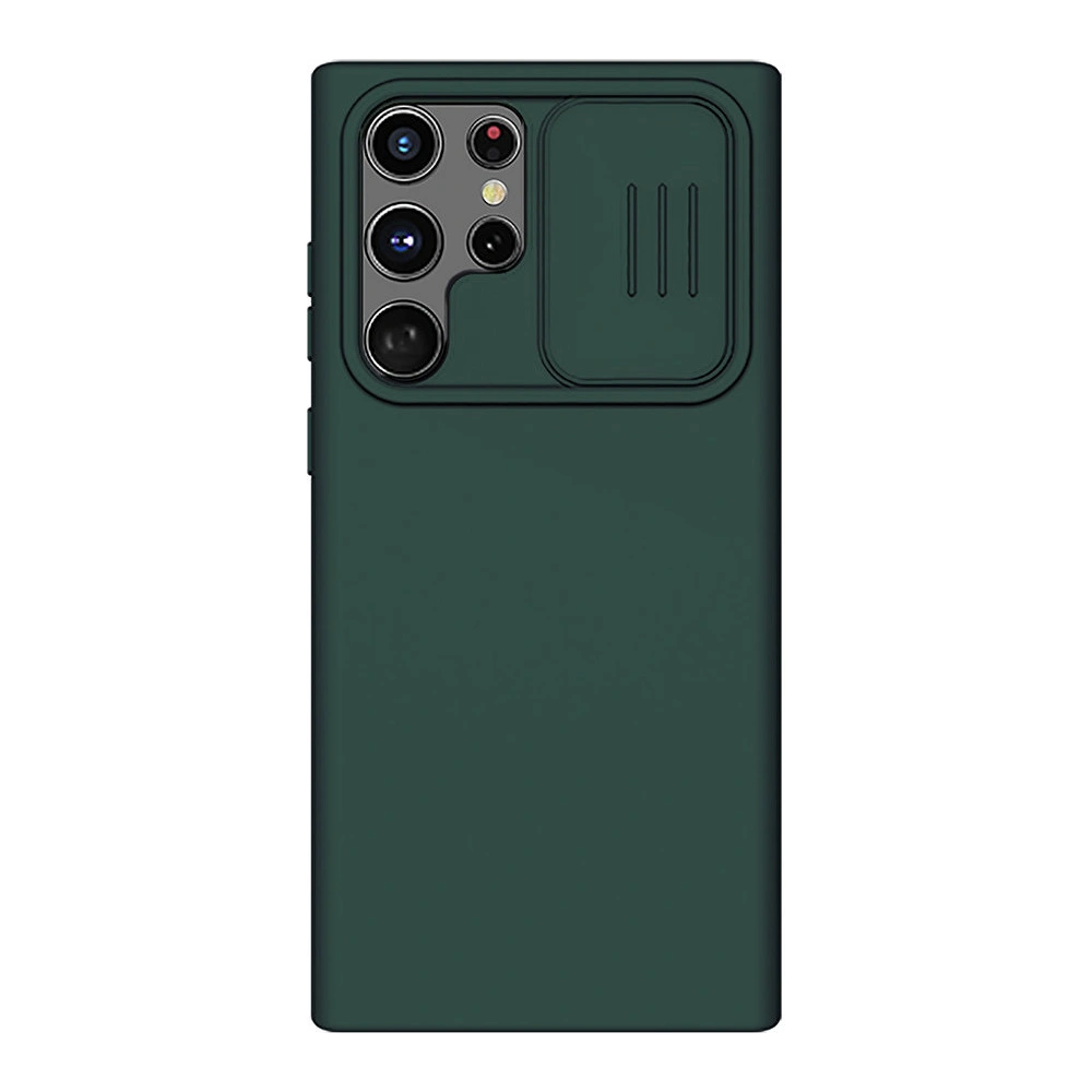 Etui Nillkin CamShield Silky Silicone Samsung Galaxy S22 Ultra zielony