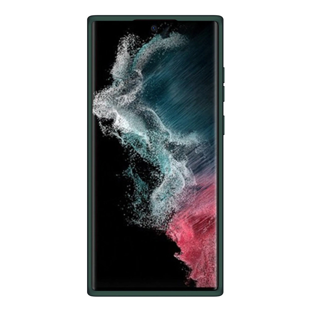 Etui Nillkin CamShield Silky Silicone Samsung Galaxy S22 Ultra zielony