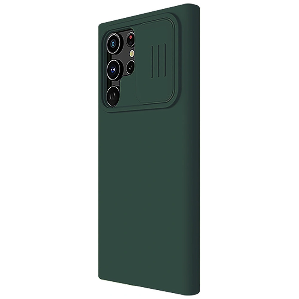 Etui Nillkin CamShield Silky Silicone Samsung Galaxy S22 Ultra zielony