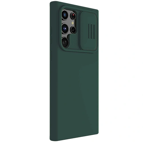 Kup Etui Nillkin CamShield Silky Silicone Samsung Galaxy S22 Ultra verde - NLK565 - {ean13} - Sklep Home Screen