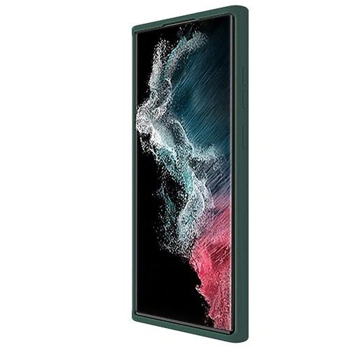 Kup Etui Nillkin CamShield Silky Silicone Samsung Galaxy S22 Ultra zöld - NLK565 - {ean13} - Sklep Home Screen