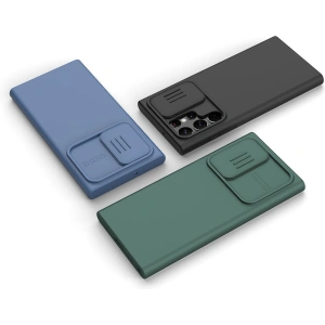 Kup Case Nillkin CamShield Silky Silicone Samsung Galaxy S22 Ultra grün - NLK565 - {ean13} - Sklep Home Screen