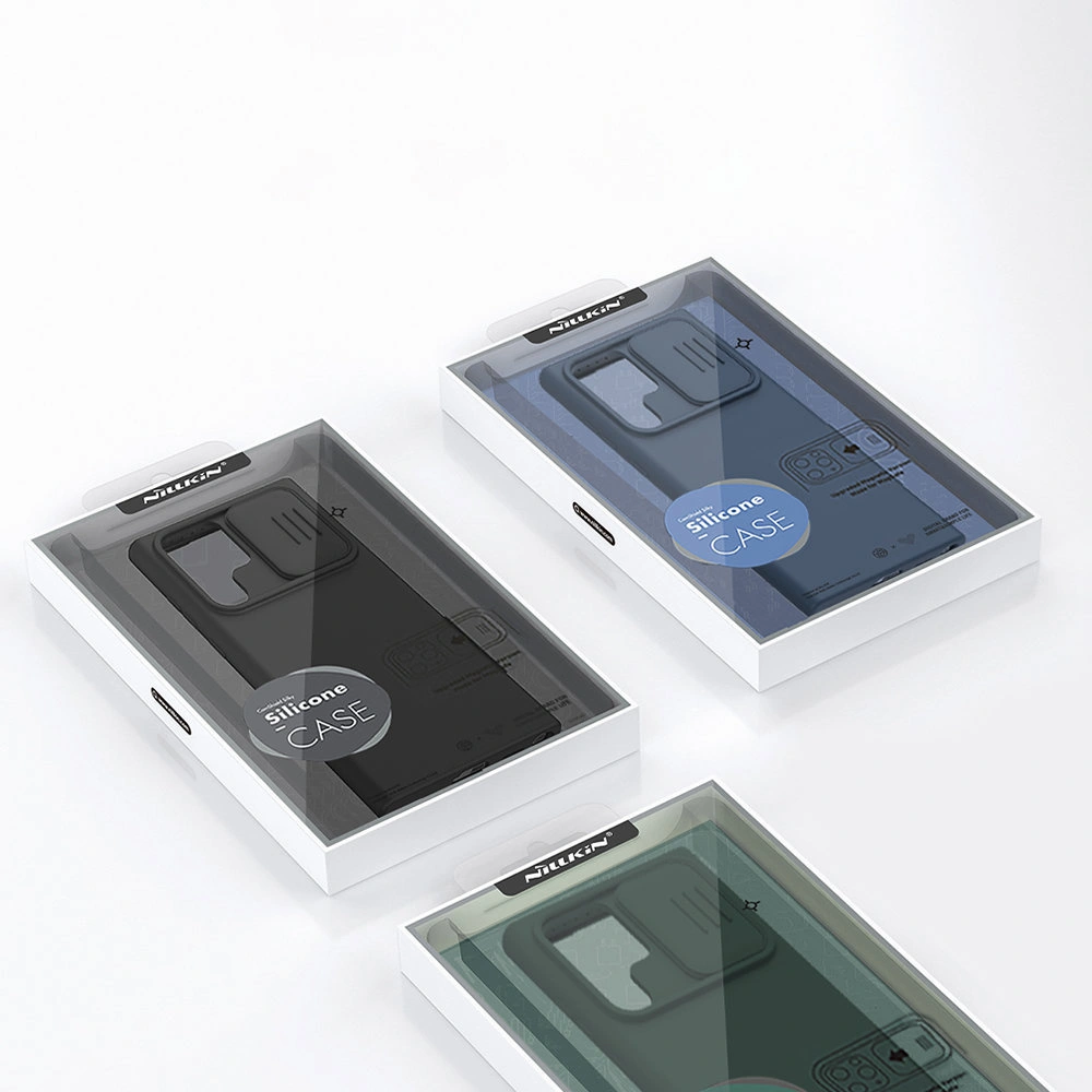 Etui Nillkin CamShield Silky Silicone Samsung Galaxy S22 Ultra zielony