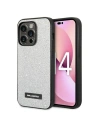 Case Karl Lagerfeld KLHCP14XG2ELS Apple iPhone 14 Pro Max Hardcase silber/silver Glitter Plaque Logo