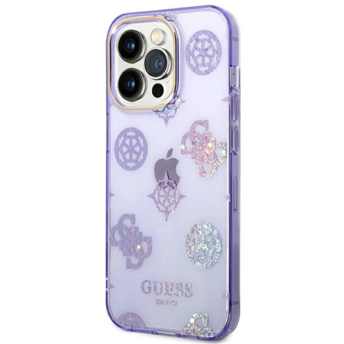 Kup Case Guess GUHCP14XHTPPTL Apple iPhone 14 Pro Max lila/lilac Hartschale Peony Glitter - GUE2134 - {ean13} - Sklep Home Screen