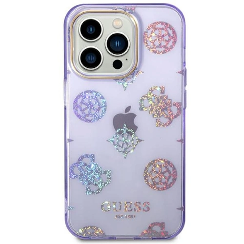 Kup Case Guess GUHCP14XHTPPTL Apple iPhone 14 Pro Max lila/lilac Hartschale Peony Glitter - GUE2134 - {ean13} - Sklep Home Screen