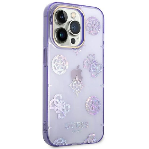 Kup Etui Guess GUHCP14XHTPPTL Apple iPhone 14 Pro Max fialové/lilac tvrdé pouzdro Peony Glitter - GUE2134 - {ean13} - Sklep Home Screen