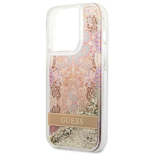 Kup Etui Guess GUHCP14XLFLSD Apple iPhone 14 Pro Max zlatý/gold hardcase Paisley Liquid Glitter - GUE2135 - {ean13} - Sklep Home Screen