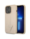 Etui Guess GUHCP14XPSATLE Apple iPhone 14 Pro Max béžový/beige hardcase SaffianoTriangle Logo
