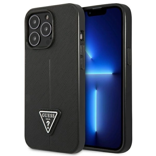 Kup Case Guess GUHCP14XPSATLK Apple iPhone 14 Pro Max schwarz/black Hardcase SaffianoTriangle Logo - GUE2138 - {ean13} - Sklep Home Screen