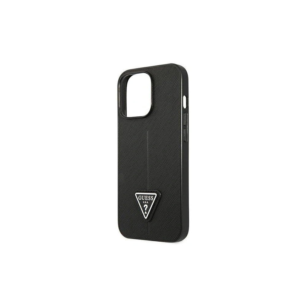 Etui Guess GUHCP14XPSATLK Apple iPhone 14 Pro Max czarny/black hardcase SaffianoTriangle Logo