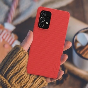 Kup Etui Nillkin Super Frosted Shield Pro Samsung Galaxy A53 5G červený - NLK576 - {ean13} - Sklep Home Screen