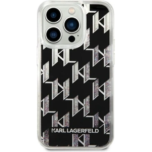 Case Karl Lagerfeld KLHCP14XLMNMK Apple iPhone 14 Pro Max Hardcase schwarz/black Liquid Glitter Monogram
