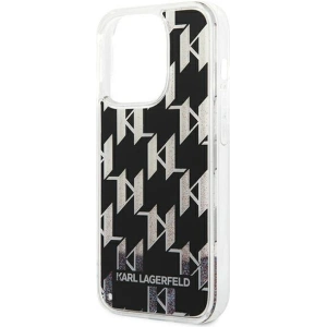 Case Karl Lagerfeld KLHCP14XLMNMK Apple iPhone 14 Pro Max Hardcase schwarz/black Liquid Glitter Monogram